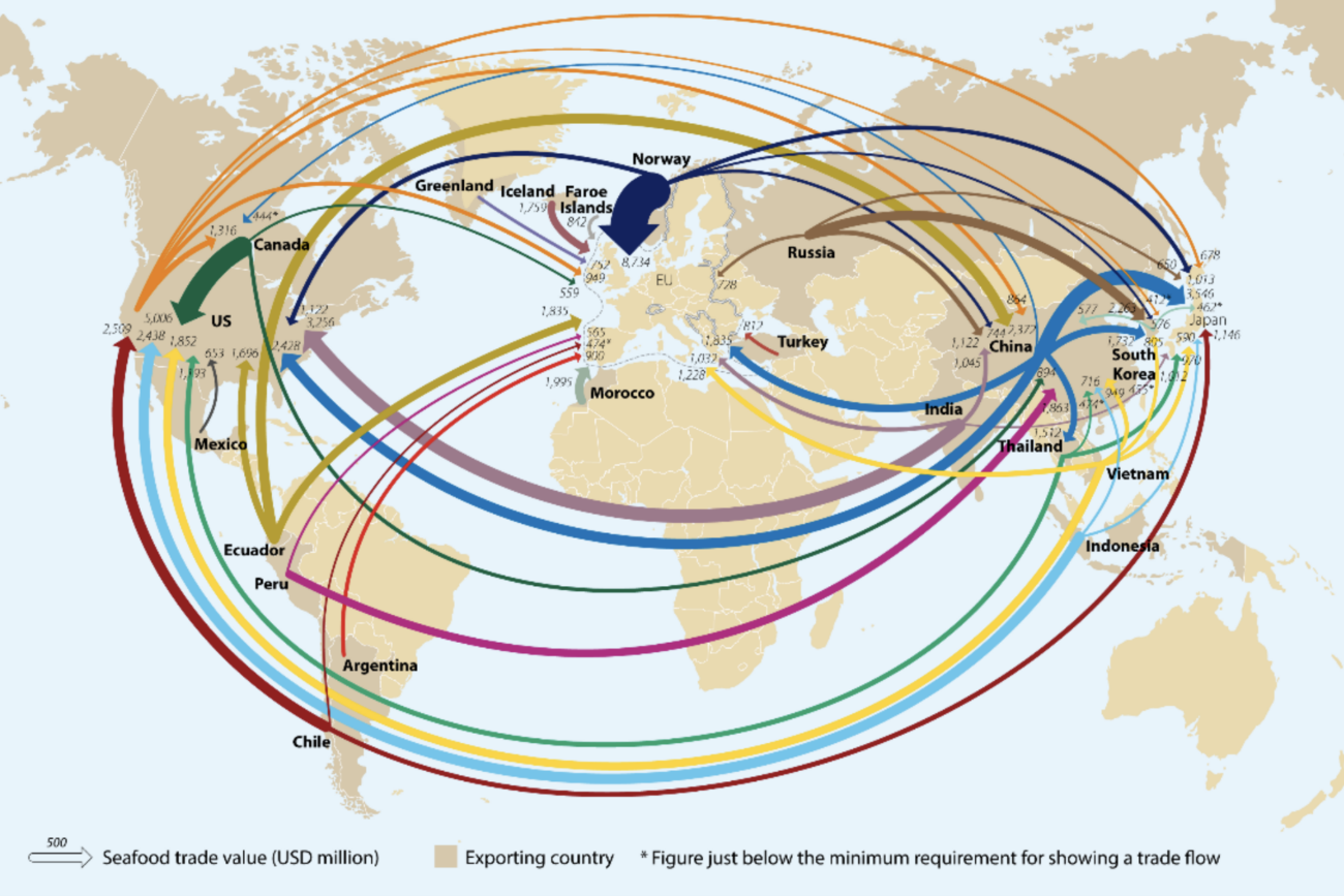 Global seafood trade value rebounds to USD 164 billion - United States ...