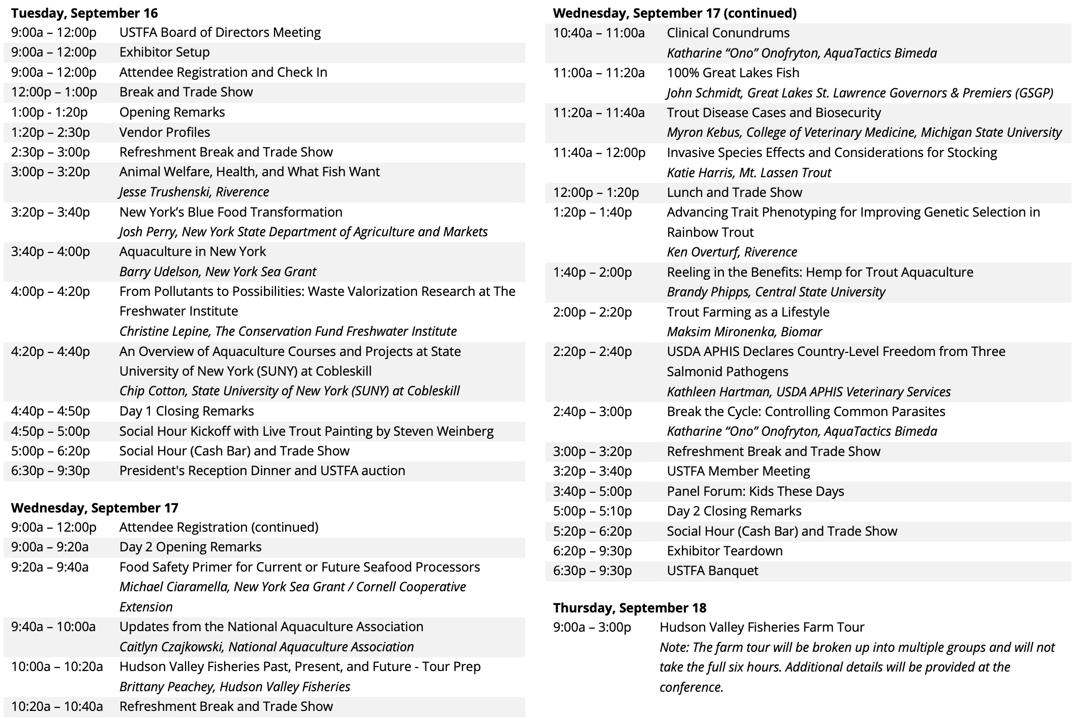 2025 Conference Agenda