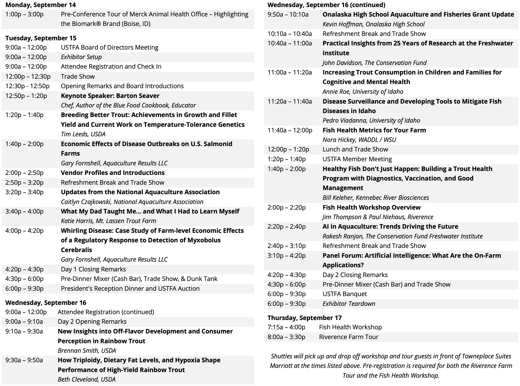 2026 Agenda 2026 Conference Agenda